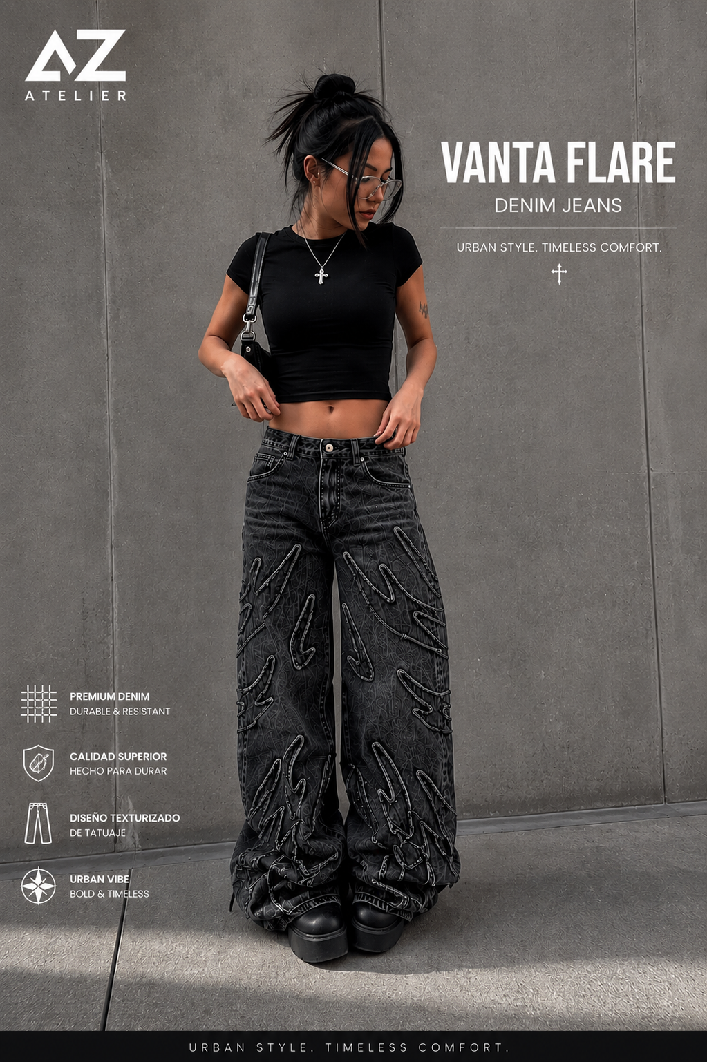 VANTA FLARE — DENIM JEANS