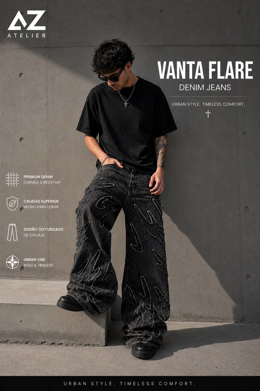 VANTA FLARE — DENIM JEANS