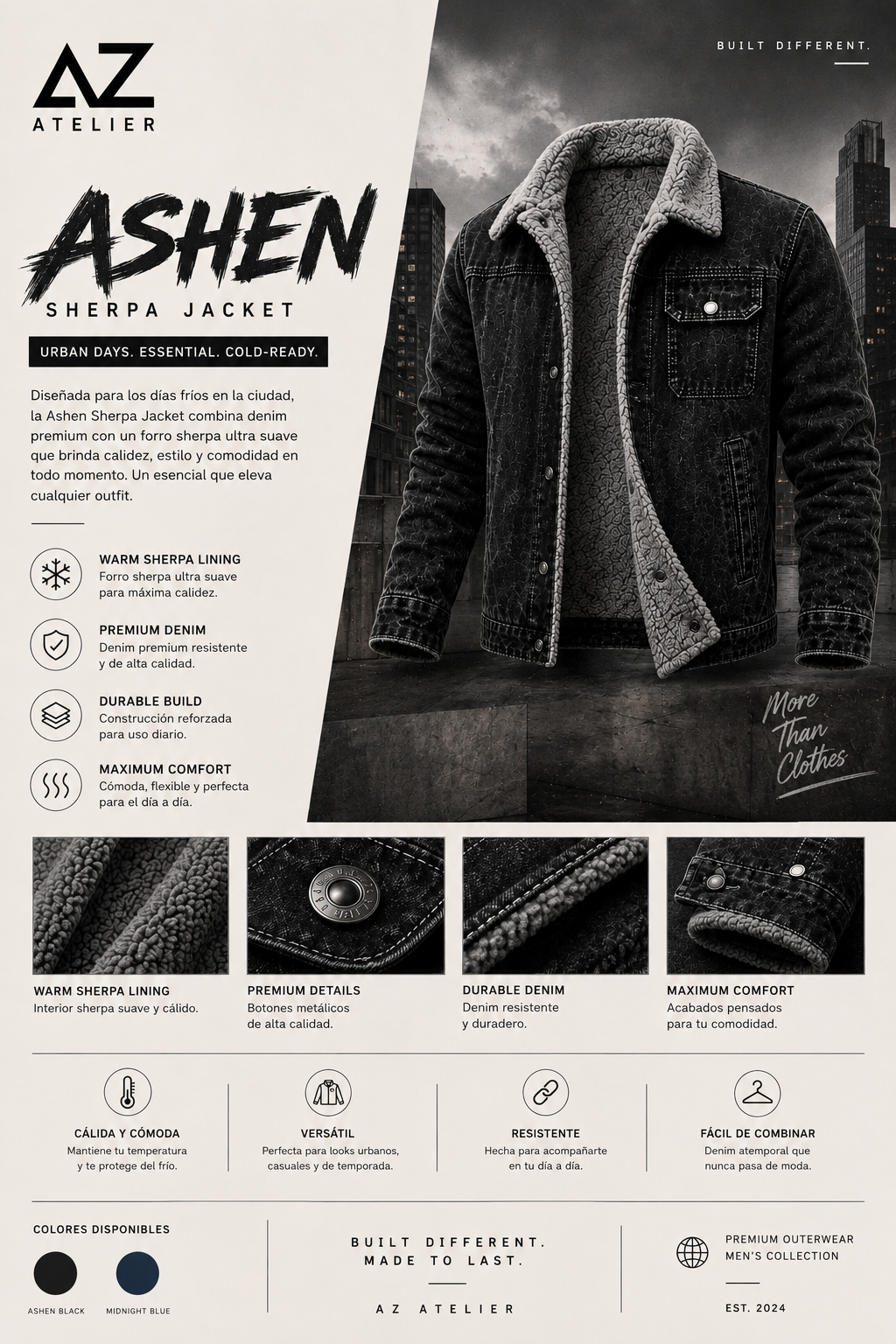 ASHEN SHERPA JACKET