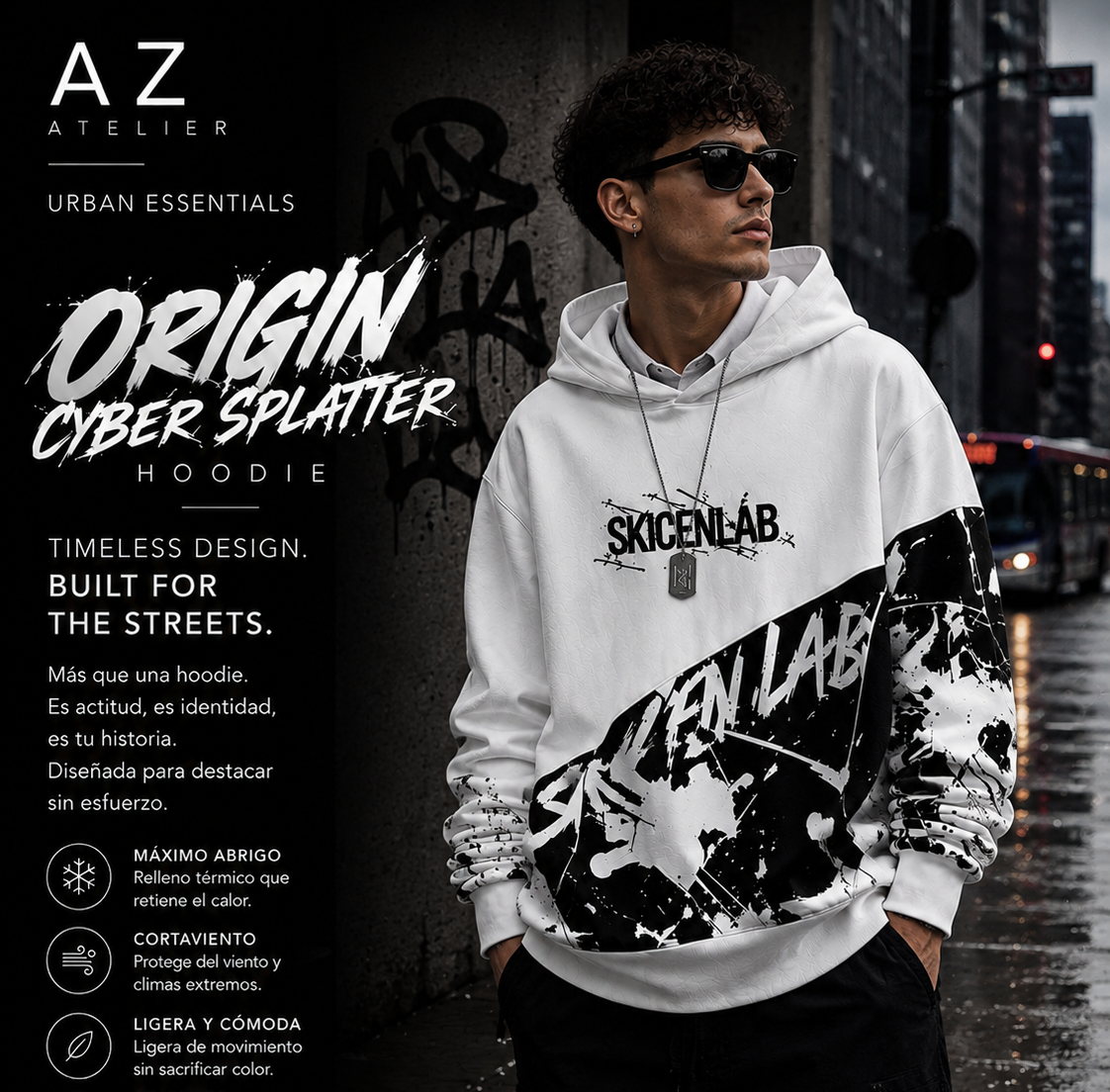 ORIGIN — CYBER SPLATTER HOODIE
