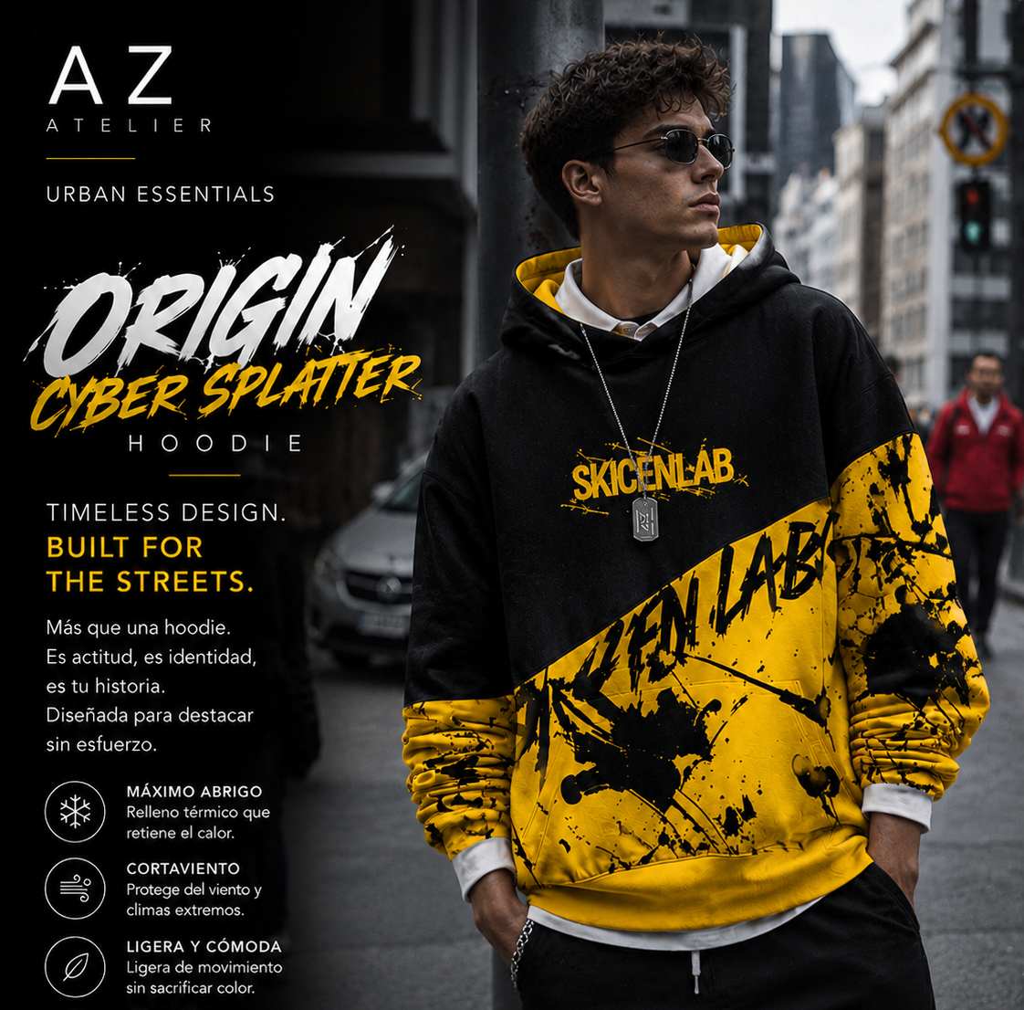 ORIGIN — CYBER SPLATTER HOODIE