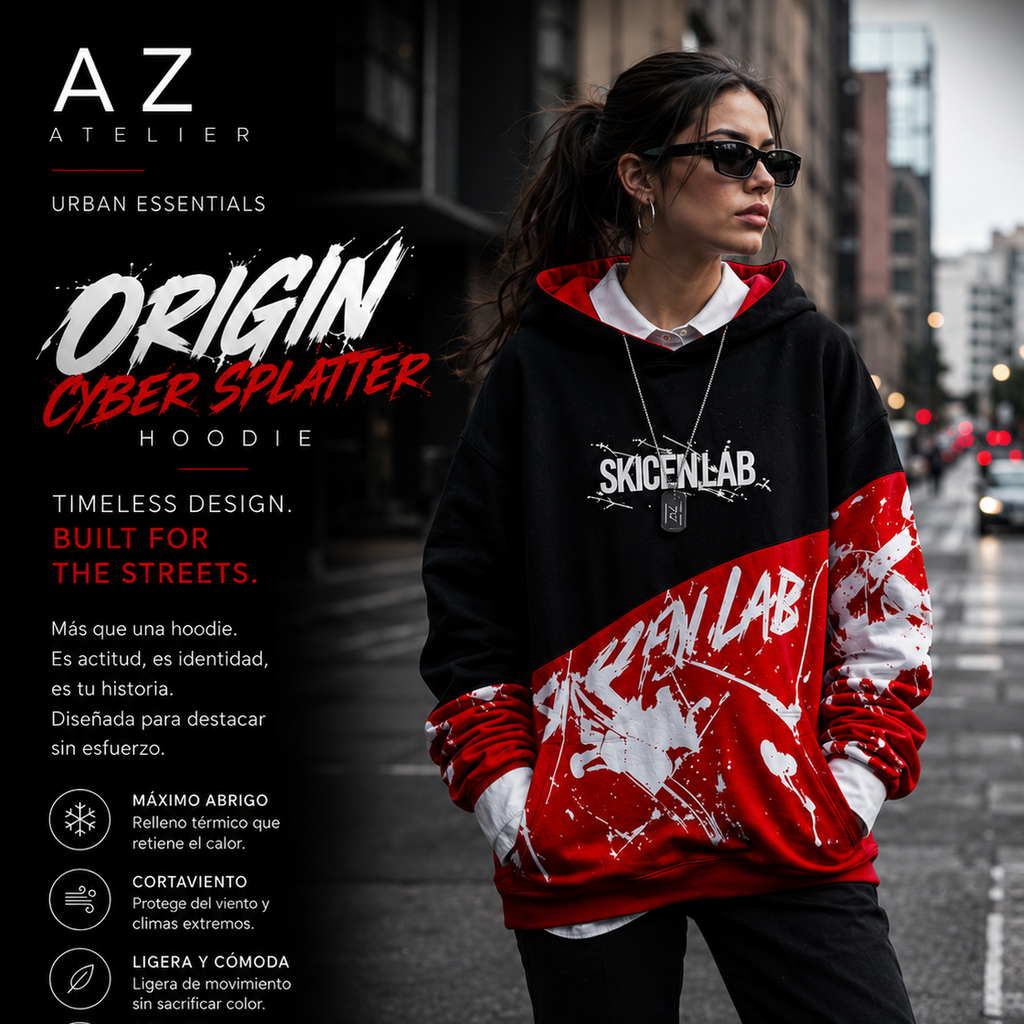 ORIGIN — CYBER SPLATTER HOODIE