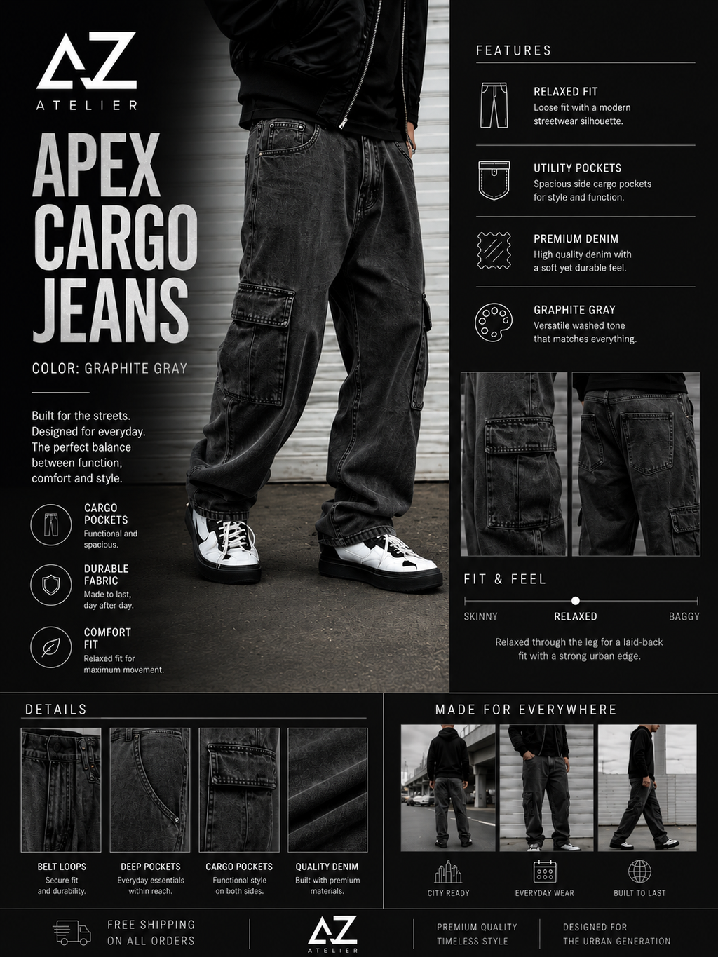 APEX CARGO JEANS