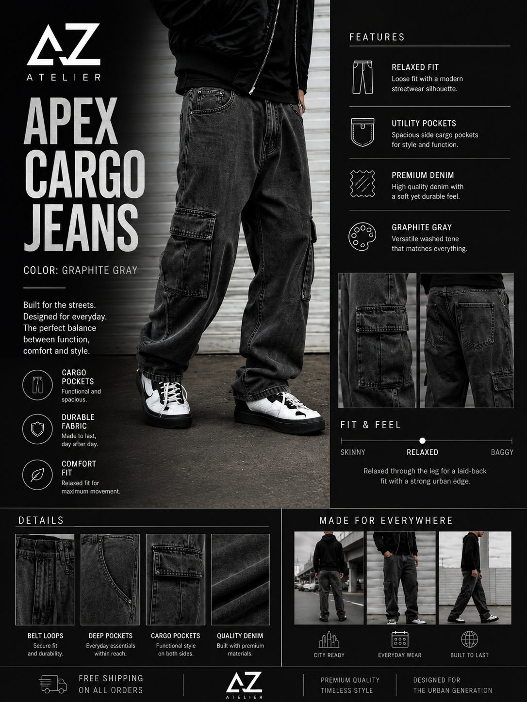 APEX CARGO JEANS