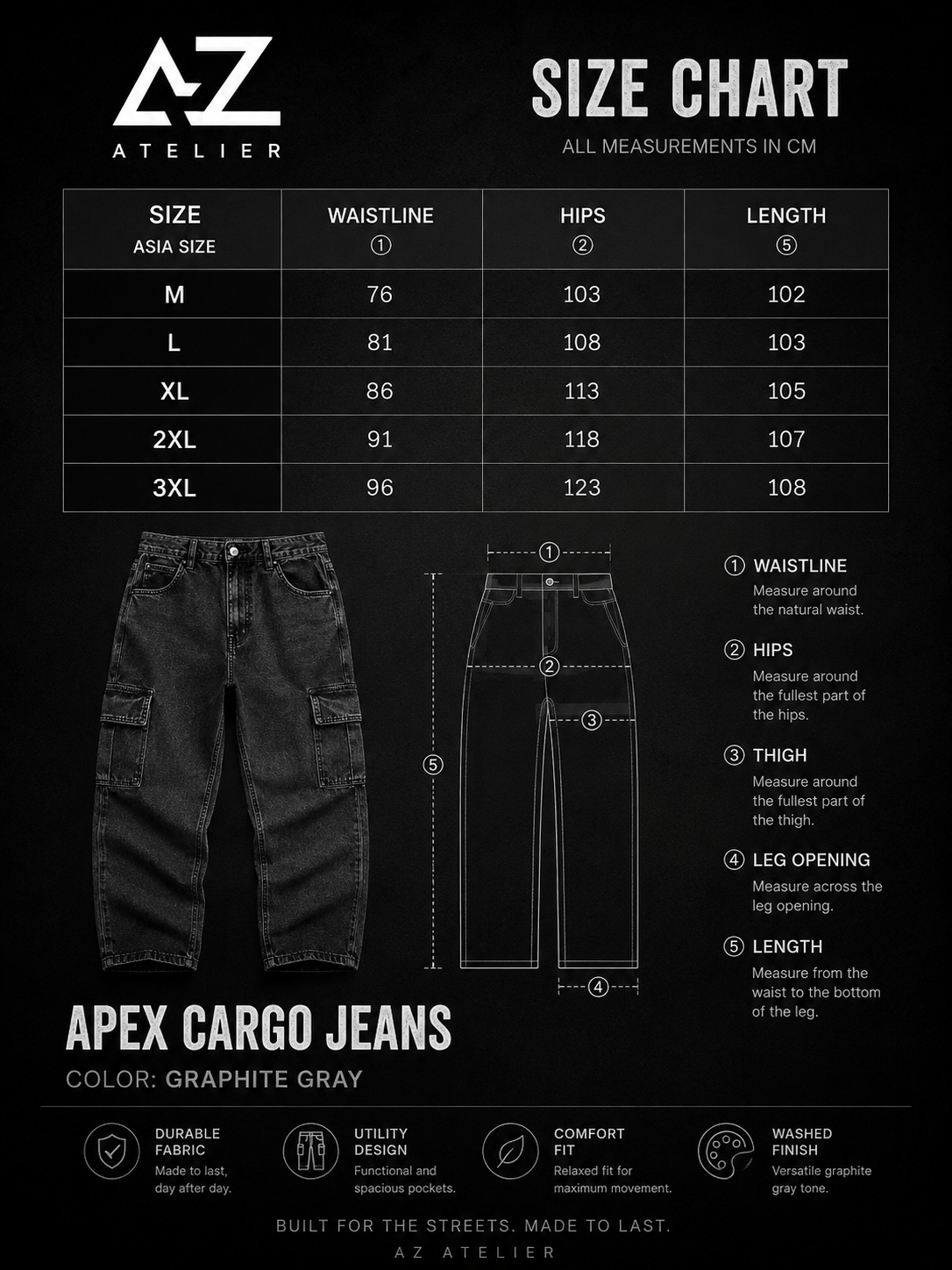 APEX CARGO JEANS