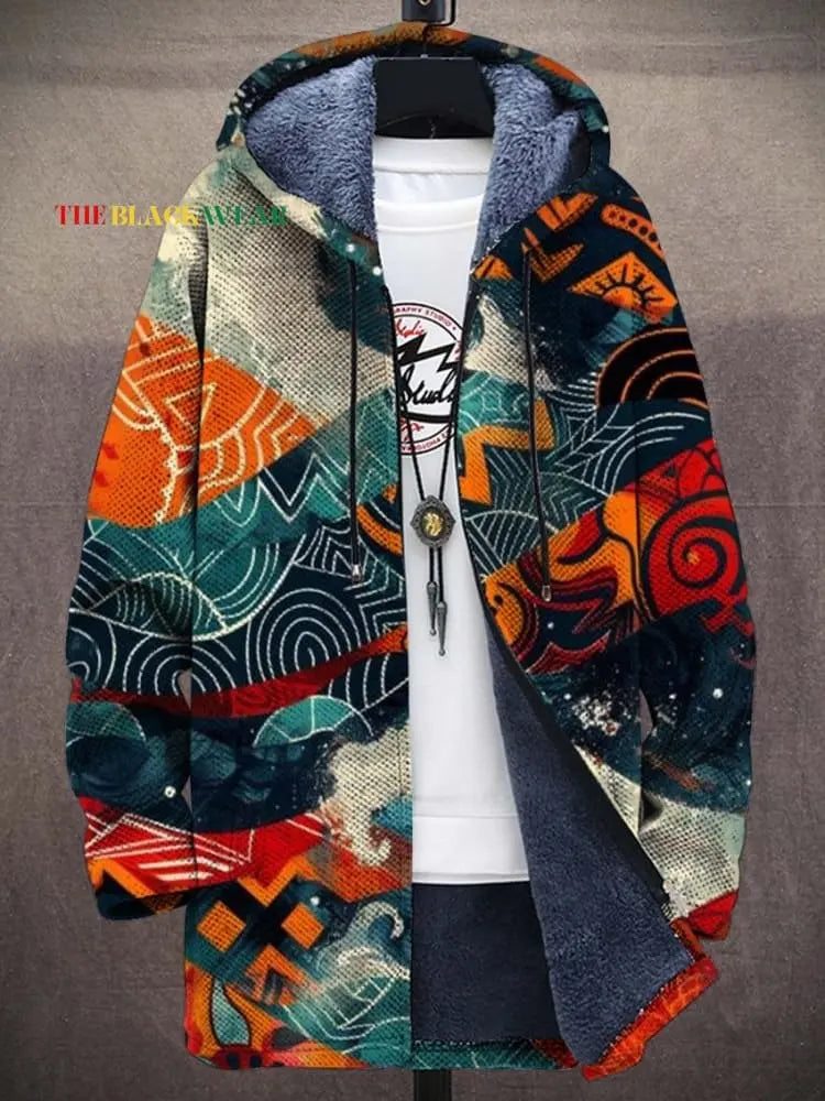 Japanese Wave Sherpa Hoodie