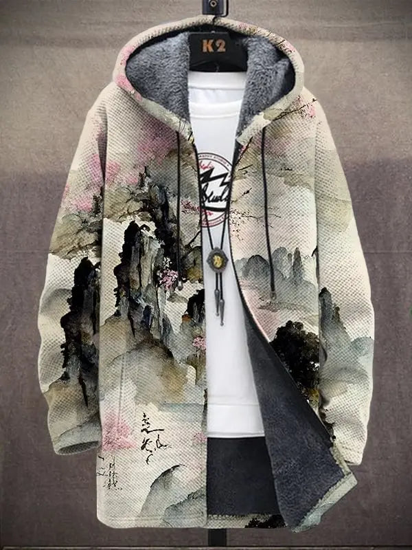 Japanese Wave Sherpa Hoodie